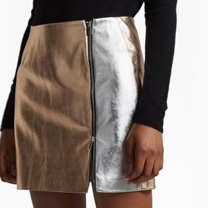 French connection metalic skirt